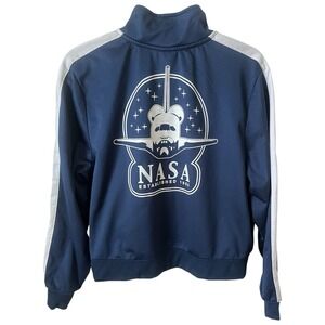 Mighty Fine NASA Youth Jacket X-Large Blue Athletic Training Sports Track‎